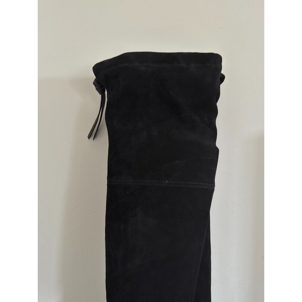 Stuart Weitzman Black Suede Over The Knee Thigh High Boots 9M Made Spain - Picture 3 of 14